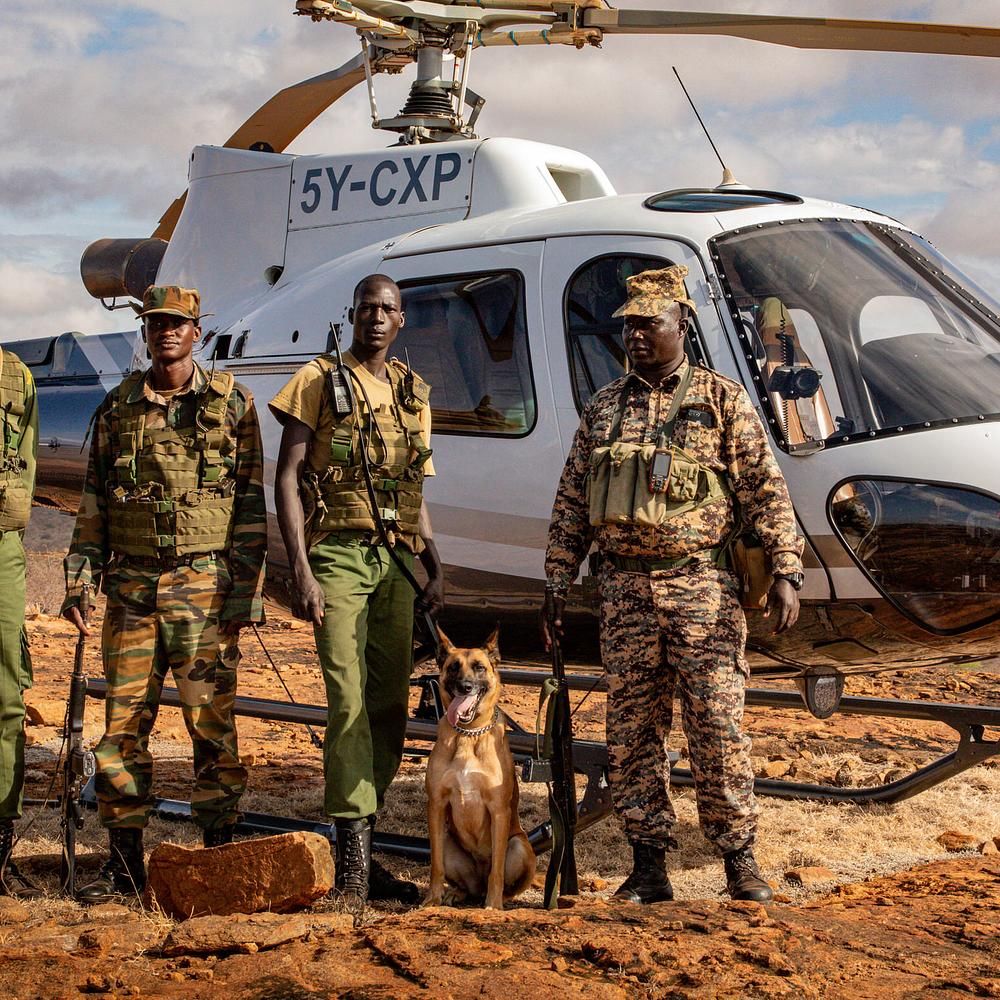 Ol Pejeta rangers on patrol in the conservancy